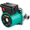 VEVOR Hot Water Recirculating Pump, 93W, 110V Water Circulator Pump, Circulation Pump, 3/4″ G Thread to 1/2″ NPT Brass Adapter, Stainless Steel Head, 3 Speed Control for Electric Water Heater System