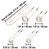 VEVOR Induction Heater Coil Kit 8PCS Most Used Induction Heater Coils with Varying Lengths, Heat Resistant Induction Heater Tool with Flexibility and Long Lifespan For Removing Rusty Bolts and Nuts