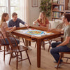 VEVOR Board Game Table 2-in-1 Gaming and Dining Table 63 x 39.4 x 30 in, Roomy for 6 Players, with Removable Tabletop, Leather Gaming Mat, 6 Cup Holders & Sliding Trays, 440LBS Solid Wood Support
