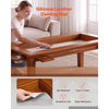 VEVOR Board Game Table 2-in-1 Gaming and Dining Table 47.2 x 23.6 x 17.7 in, Roomy for 4 Players, with Removable Tabletop, Leather Gaming Mat, 4 Cup Holders & Sliding Trays, 300LBS Solid Wood Support