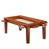 VEVOR Board Game Table 2-in-1 Gaming and Dining Table 47.2 x 23.6 x 17.7 in, Roomy for 4 Players, with Removable Tabletop, Leather Gaming Mat, 4 Cup Holders & Sliding Trays, 300LBS Solid Wood Support