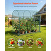 VEVOR Crop Cage, 5.9 x 2.98 x 4.9 ft Plant Protection Tent with Zippered Door, Wind-Resistant Tall Crop Cage, Easy to Install, Outdoor Raised Bed Cover with Frame, Plant Netting for Garden Patio Lawn