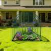 VEVOR Crop Cage, 8.1 x 3.9 x 3.9 ft Plant Protection Tent with Zippered Door, Wind-Resistant Tall Crop Cage, Easy to Install, Outdoor Raised Bed Cover with Frame, Plant Netting for Garden Patio Lawn