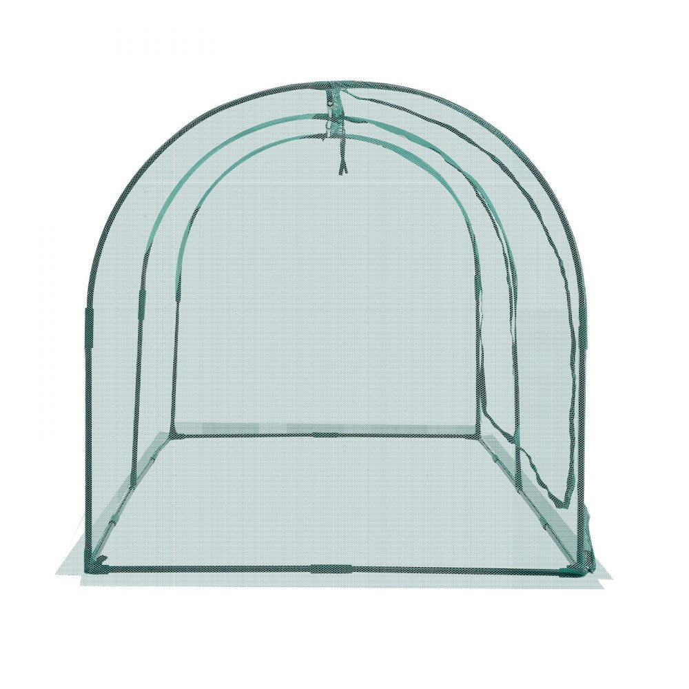 VEVOR Crop Cage, 8.1 x 3.9 x 3.9 ft Plant Protection Tent with Zippered Door, Wind-Resistant Tall Crop Cage, Easy to Install, Outdoor Raised Bed Cover with Frame, Plant Netting for Garden Patio Lawn