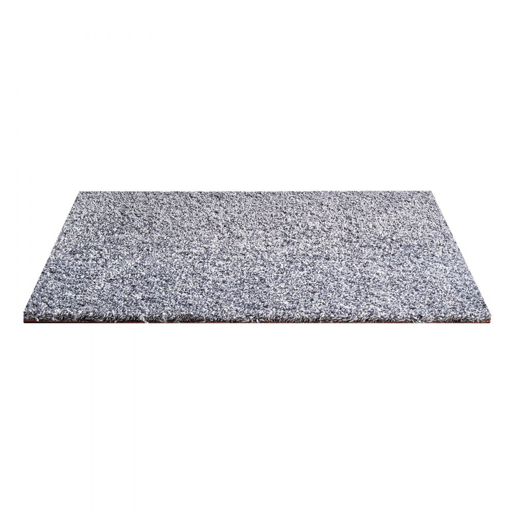 VEVOR Carpet Tiles 18x18 inch, 10 Pack Carpet Square Rug Detachable & Damage-free, Self Adhesive Home Floor Soft Plush Padded for 22.5sq.ft Coverage, Easy DIY for Living Room & Bedroom, Gray
