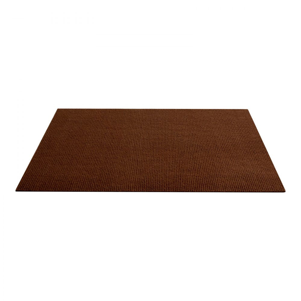 VEVOR Carpet Tiles 24x24 inch, 20 Pack Peel and Stick Carpet Square Rug, Self Adhesive Commercial Floor Soft Padded for Seamless Cover 80sq.ft², Easy DIY Replacement for Living Room Office,Dark Brown