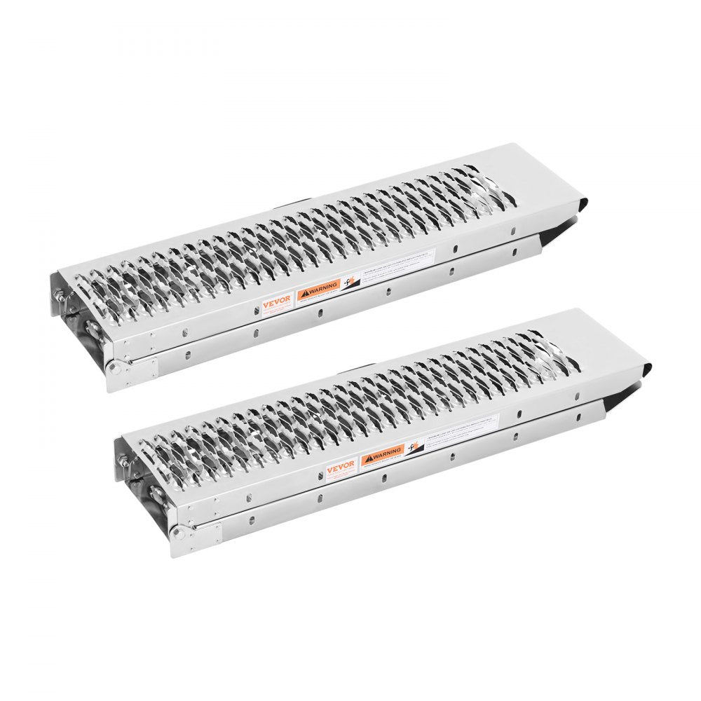 VEVOR Steel Ramps, 1000 lbs, 2Pcs Heavy-duty Ramps with Wider Ramp Surface, Universal Stable Loading Ramp with Handles, Fit for ATV, UTV, Motorcycle, Electric Bicycle, etc.
