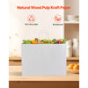 VEVOR Kraft Paper Bags with Handles, 100Pcs 16 x 6 x 12 in, Large Paper Grocery Bags, Reusable & Recycled Take-Out Sacks, Plain Party Bag Bulk for Birthday, Wedding, Business, Goody, White