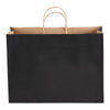 VEVOR Kraft Paper Bags with Handles, 50Pcs 16 x 6 x 12 in, Large Paper Grocery Bags, Reusable & Recycled Take-Out Sacks, Plain Party Bag Bulk for Birthday, Wedding, Business, Goody, Black