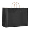 VEVOR Kraft Paper Bags with Handles, 50Pcs 16 x 6 x 12 in, Large Paper Grocery Bags, Reusable & Recycled Take-Out Sacks, Plain Party Bag Bulk for Birthday, Wedding, Business, Goody, Black