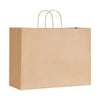 VEVOR Kraft Paper Bags with Handles, 50Pcs 16 x 6 x 12 in, Large Paper Grocery Bags, Reusable & Recycled Brown Take-Out Sacks, Plain Party Bag Bulk for Birthday, Wedding, Business, Goody, Craft