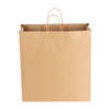 VEVOR Kraft Paper Bags with Handles, 100Pcs 18 x 7 x 19 in, Large Paper Grocery Bags, Reusable & 100% Recycled Take-Out Sacks, Plain Party Bag Bulk for Birthday, Wedding, Business, Goody, Brown