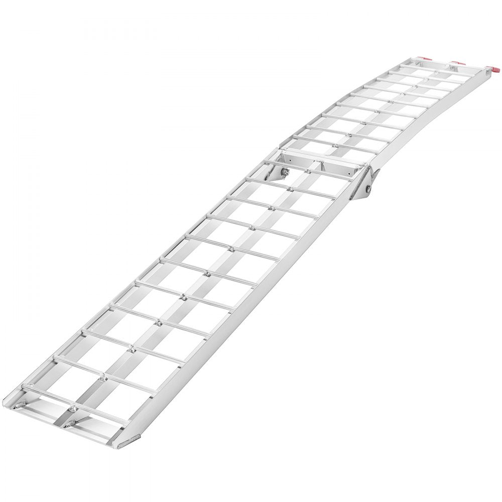 VEVOR Motorcycle Ramp, 750lbs Folding Loading Ramp for Pickup Trucks Bed, Trailers Ramp with Load Straps for Motorcycle, Dirt Bike, UTV, Lawn Mower, Truck, Snowblower, Cargo Trailer, 89"L x 12"W,1Pc