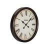 VEVOR Wall Clock, 20 in Wall Clock Roman Numerals, Battery Operated Non Ticking Silent Classic Decorative Round Clocks, for Living Room Bedroom Office Kitchen Dining Room Home Decor Farmhouse, Brown