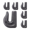 VEVOR Weld-on Grab Chain Hooks 3/8" Heavy Duty Tow Hook G70 Forged Steel 6 Packs Tractor Hook Weldable Compatible for Tractor Bucket, Crane, Chain Hoist, Forklift, Maximum Break Strength 15,000 lbs