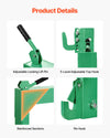 VEVOR 3-Point Quick Hitch with 2 in Receiver, 3000 Lbs Lift Capacity, 3-Pt Hitch with 5 Level Adjustable Bolt, Adaptation to Category 1 & 2 Tractor, Heavy Duty 3 Point Attachments, Green