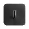 VEVOR Adhesive Hooks, 4 Pack Self-Adhesive Towel Coat Hooks, Heavy-Duty Wall Hook Hold 15 lbs (Max), Stainless Steel Sticky Hanger, for Bathroom, Kitchen, Hanging Towel, Coat & Keys (Matte Black)