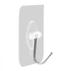 VEVOR Adhesive Hooks, 12 Pack Self-Adhesive Towel Coat Hooks, Heavy-Duty Wall Hook Hold 15 lbs (Max), Stainless Steel Sticky Hanger, for Bathroom, Kitchen, Hanging Towel, Coat & Keys (Transparent)