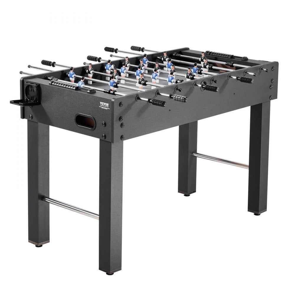 VEVOR Foosball Table, 48 inch Standard Size Table, Indoor Full Size Foosball Tables for Home, Family, and Game Room, Durable Soccer Set, Includes 2 Balls, Score Keeper, and 2 Cup Holders
