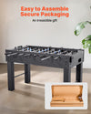 VEVOR Foosball Table - Easy to assemble secure packaging infographic