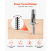 VEVOR 420 PCS Self Drilling Screws, Stainless Steel #8 #10 Sheet Metal Screw Assortment Kit for Metal and Wood, Phillips Truss Head & Hex Head Self Tapping Screws, Length 1/2 Inch to 2 Inch, Silver
