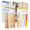 VEVOR Scrapbook Paper, 72 Sheets, 6 x 6 in Mixed Special Patterned Paper Set for VEVOR Die Cutting and Embossing Machine, Vibrant Color, for Decorations, Scrapbooking, Card Making, and DIY Crafting