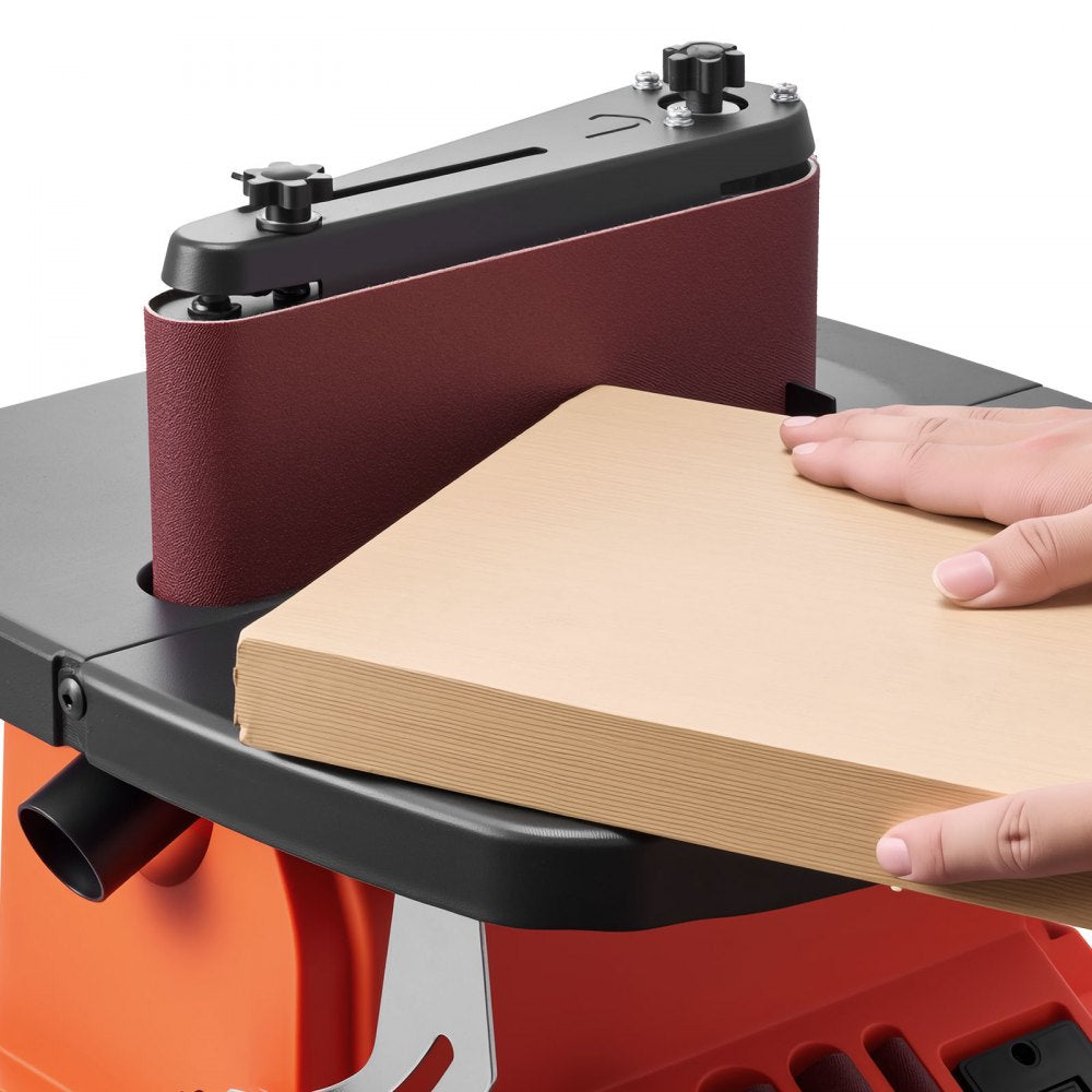 VEVOR Oscillating Belt and Spindle Sander, 2400RPM Benchtop Spindle Sander with 5/8" Stroke, 5 Sleeves (1/2" - 2") & 24" x 3.86" Sanding Belt for Woodworking, Furniture Finishing, DIY Projects