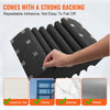 VEVOR Acoustic Foam Panels, 4 Pack 16.5 x 6.3 x 12 inches, Adhesive High Density Soundproof Wall Panels,Fire-Resistant Acoustic Panel,Sound Dampening Absorbing Panel for Studio Wall and Ceiling,Black