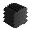 VEVOR Acoustic Foam Panels, 4 Pack 16.5 x 6.3 x 12 inches, Adhesive High Density Soundproof Wall Panels,Fire-Resistant Acoustic Panel,Sound Dampening Absorbing Panel for Studio Wall and Ceiling,Black