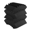 VEVOR Acoustic Foam Panels, 4 Pack 16.5 x 6.3 x 12 inches, Adhesive High Density Soundproof Wall Panels,Fire-Resistant Acoustic Panel,Sound Dampening Absorbing Panel for Studio Wall and Ceiling,Black