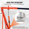 VEVOR Hydraulic Long Ram Jack, 8 Ton Engine Hoist Cylinder with Air Pump and Single Piston Pump, Hydraulic Ram Cylinder Clevis Base for Engine Lift Hoists, Garage/Shop Cranes, Mechanical, Farm