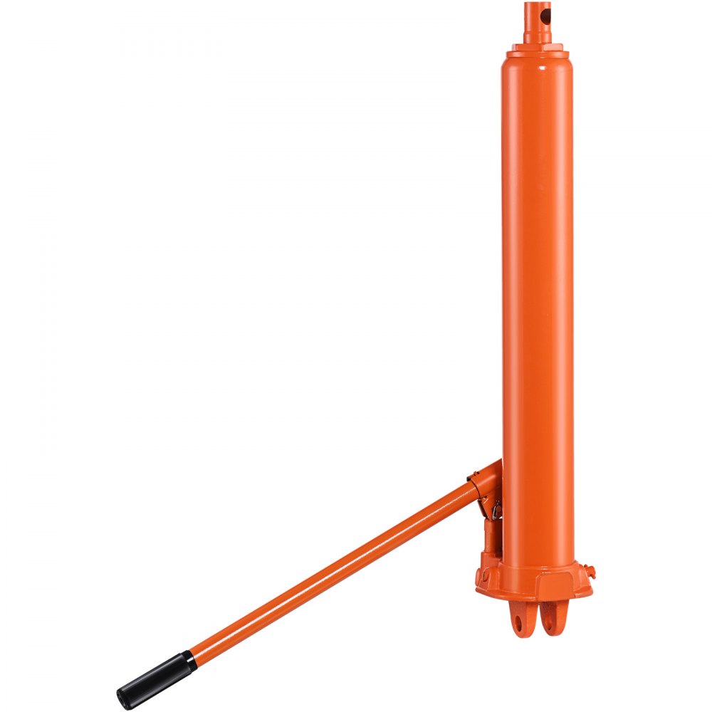 VEVOR Hydraulic Long Ram Jack, 8 Ton Engine Hoist Cylinder with Double Piston Pump And Clevis Base, Hydraulic Ram Cylinder for Engine Lift Hoists, Hydraulic Garage/Shop Cranes, Mechanical, Farm