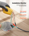 Installation monitor and testing steps for floor heating cable