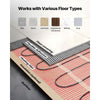 VEVOR 15 sqft Self-Adhesive Mesh Floor Heating Mat System, 120V Electric Radiant Heated Floor System, with Smart Control Thermostat & Alarm, Easy Installation for Tile, Stone, Vinyl