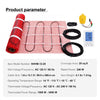 VEVOR Floor Heating Mat, 20 Sq. ft, Electric Radiant In-Floor Heated Warm System with Digital Floor Sensing Thermostat, Includes Installation Monitor, Adhesive Back for Easy Installation on The Floor