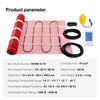 VEVOR Floor Heating Mat,10 Sq.ft. 14℉-113℉ Electric Radiant Floor Heated Warm System with Digital Floor Sensing Thermostat, 110-120V  Includes Installation Monitor, Adhesive Back for Easy Installation