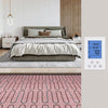VEVOR Floor Heating Mat,10 Sq.ft. 14℉-113℉ Electric Radiant Floor Heated Warm System with Digital Floor Sensing Thermostat, 110-120V  Includes Installation Monitor, Adhesive Back for Easy Installation