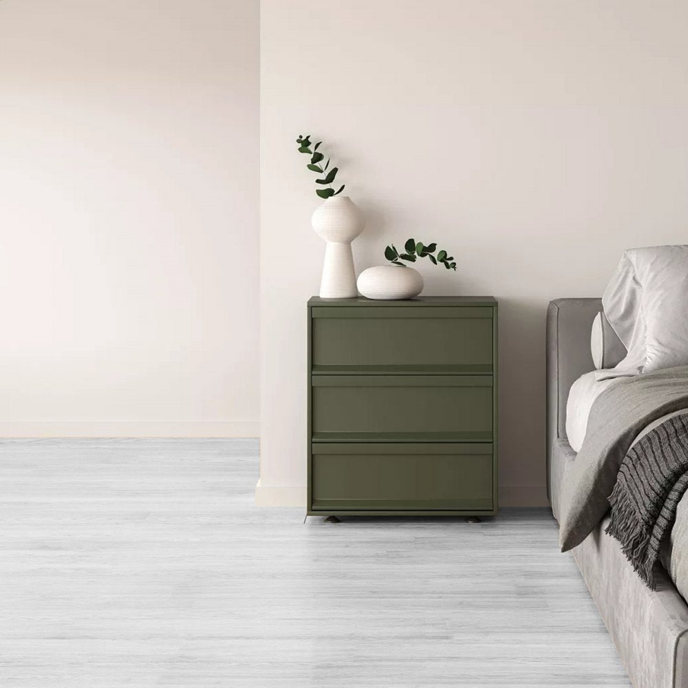 VEVOR Self Adhesive Vinyl Floor Tiles 36 x 6 inch, 36 Tiles 2.5mm Thick Peel & Stick, Light Gray Wood Grain DIY Flooring for Kitchen, Dining Room, Bedrooms & Bathrooms, Easy for Home Decor