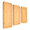 VEVOR Cutting Board, 3 Pieces, Premium Versatile Bamboo Cutting Board with Food-Grade Oil and Juice Groove,Sturdy & Durable Chopping Board with Built-in Handle, Fit for Display, Chopping & Serving