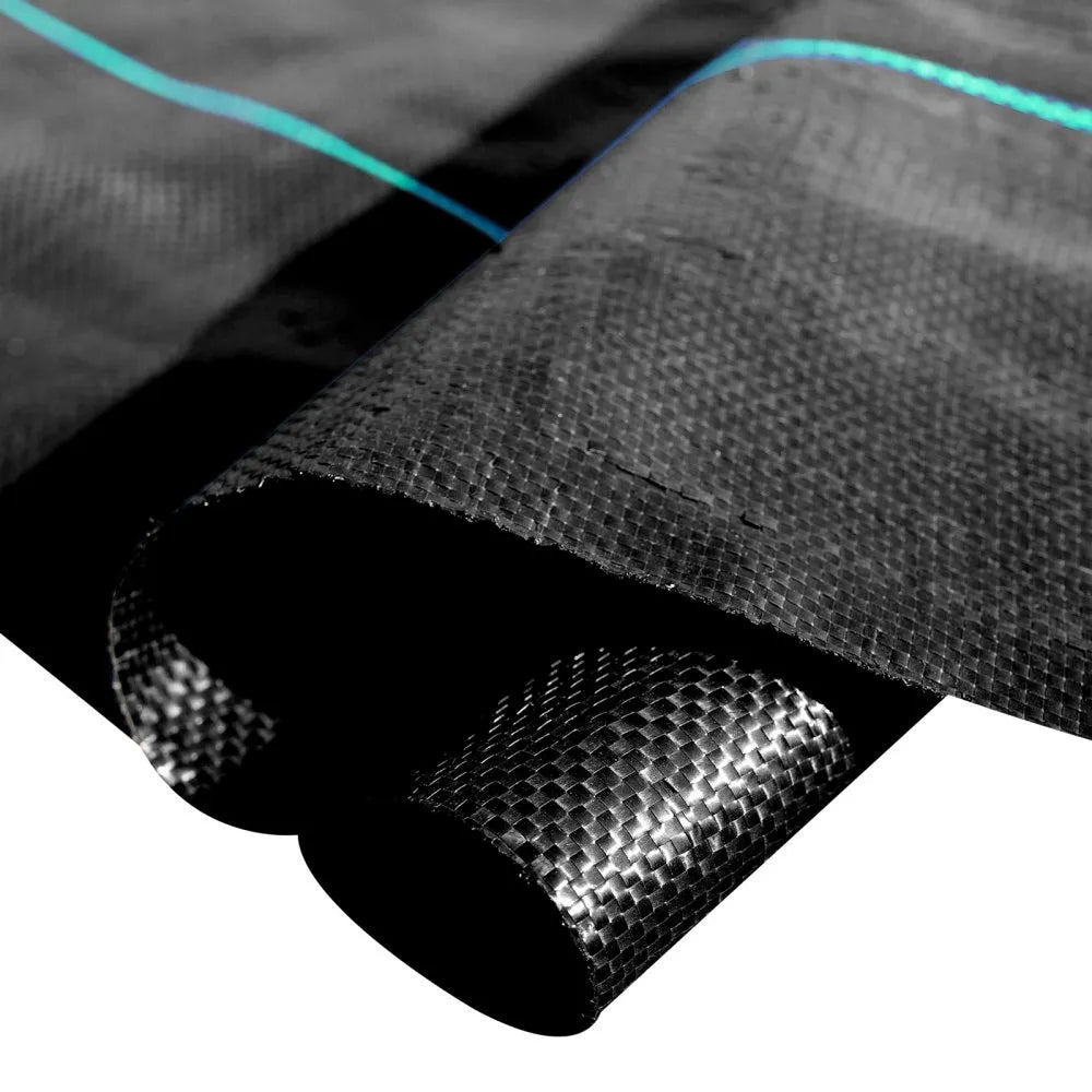 VEVOR Weed Control Fabric 6ft x 300ft - Geo Textile Fabric Heavy Duty - Woven Ground Cover for Commercial Greenhouse, Yard, Garden Barrier Cloth Blocker Mat