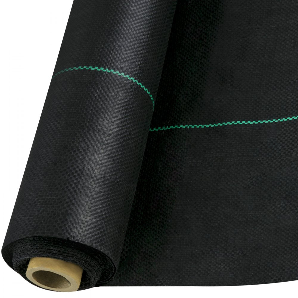 VEVOR Weed Control Fabric 6ft x 300ft - Geo Textile Fabric Heavy Duty - Woven Ground Cover for Commercial Greenhouse, Yard, Garden Barrier Cloth Blocker Mat