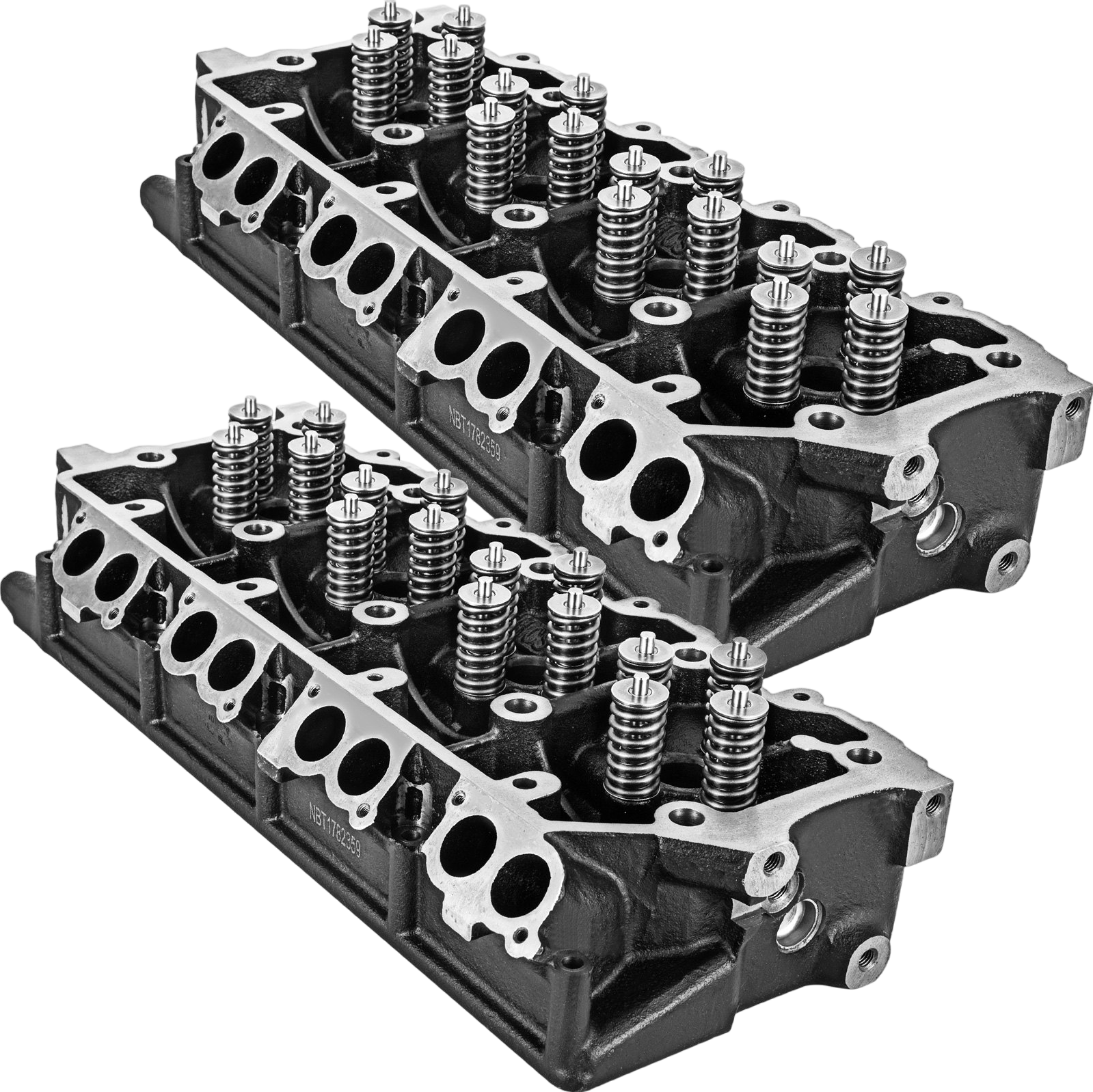 Vevor Cylinder Head 18mm Cast Iron for Ford F-Series 03-07 6.0L Powerstroke Diesel Set of 2 New