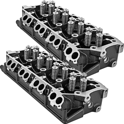 Vevor Cylinder Head 18mm Cast Iron for Ford F-Series 03-07 6.0L Powerstroke Diesel Set of 2 New