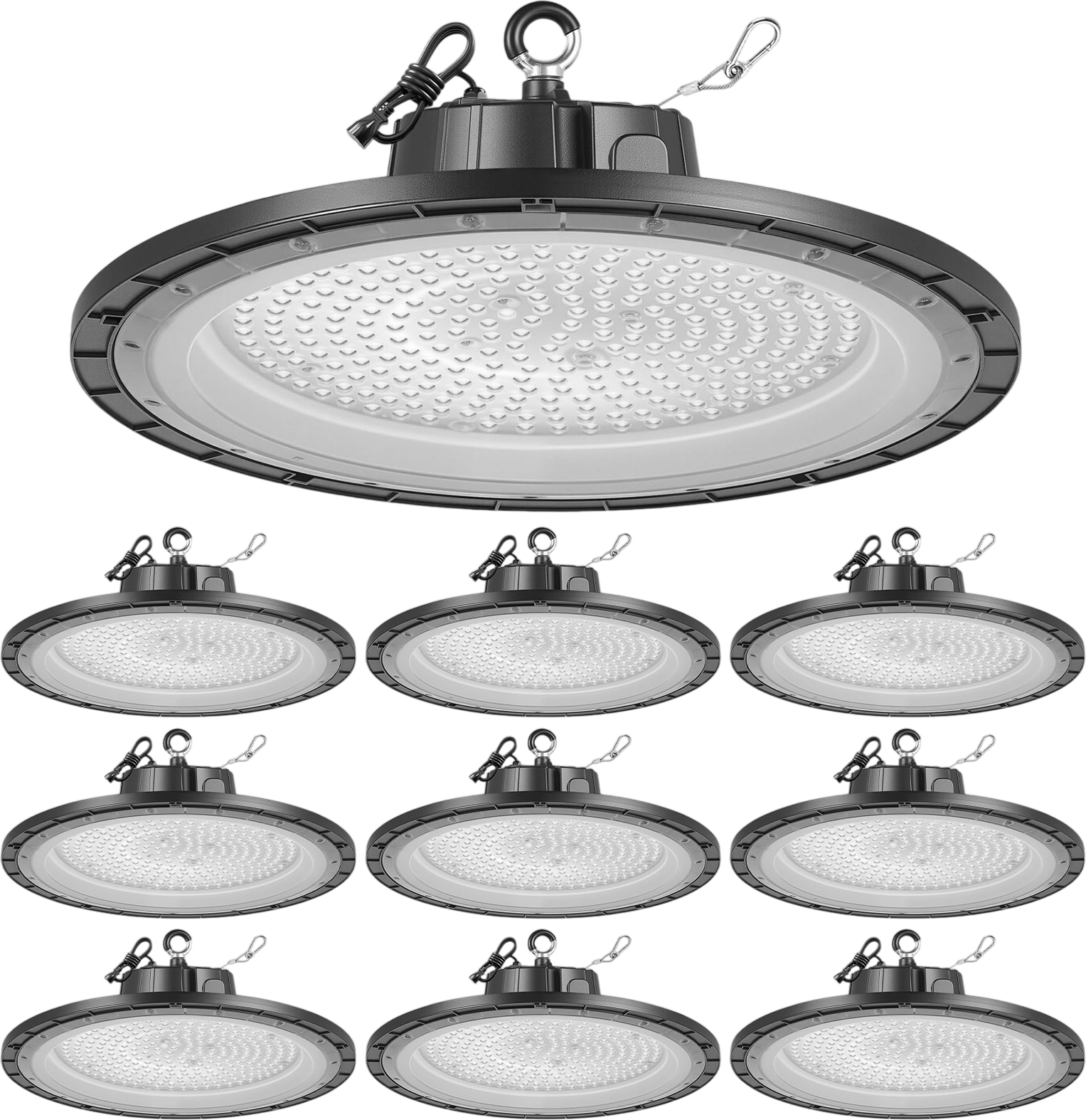 Vevor LED Shop Lights High Bay Super Bright 5000K 30,000 Lumens 200W 10-Pack New