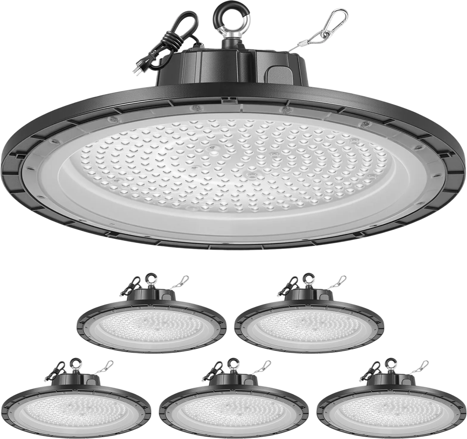 Vevor LED High Bay Lights 5000K Daylight Color 36,000 Lumens 100-277V 6 Pack New