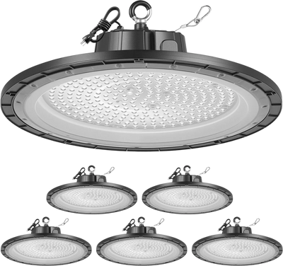 Vevor LED High Bay Lights 5000K Daylight Color 36,000 Lumens 100-277V 6 Pack New