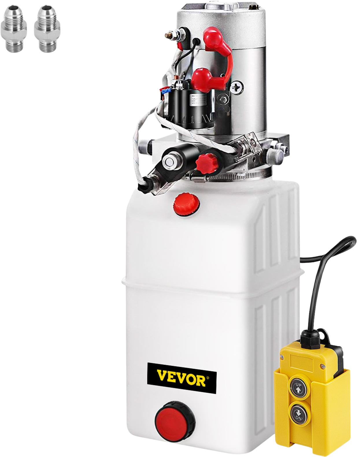 Vevor Hydraulic Pump 8 Quart Double Acting Power Unit with Plastic Reservoir New