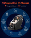 Vevor Full Body Massage Chair Dual Core 3D/4D with Extended SL Track Voice Control New