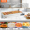 Vevor Food Warmer 12-Pan with Glass Shield 1800W Electric Steam Table 86°F-185°F Temperature New