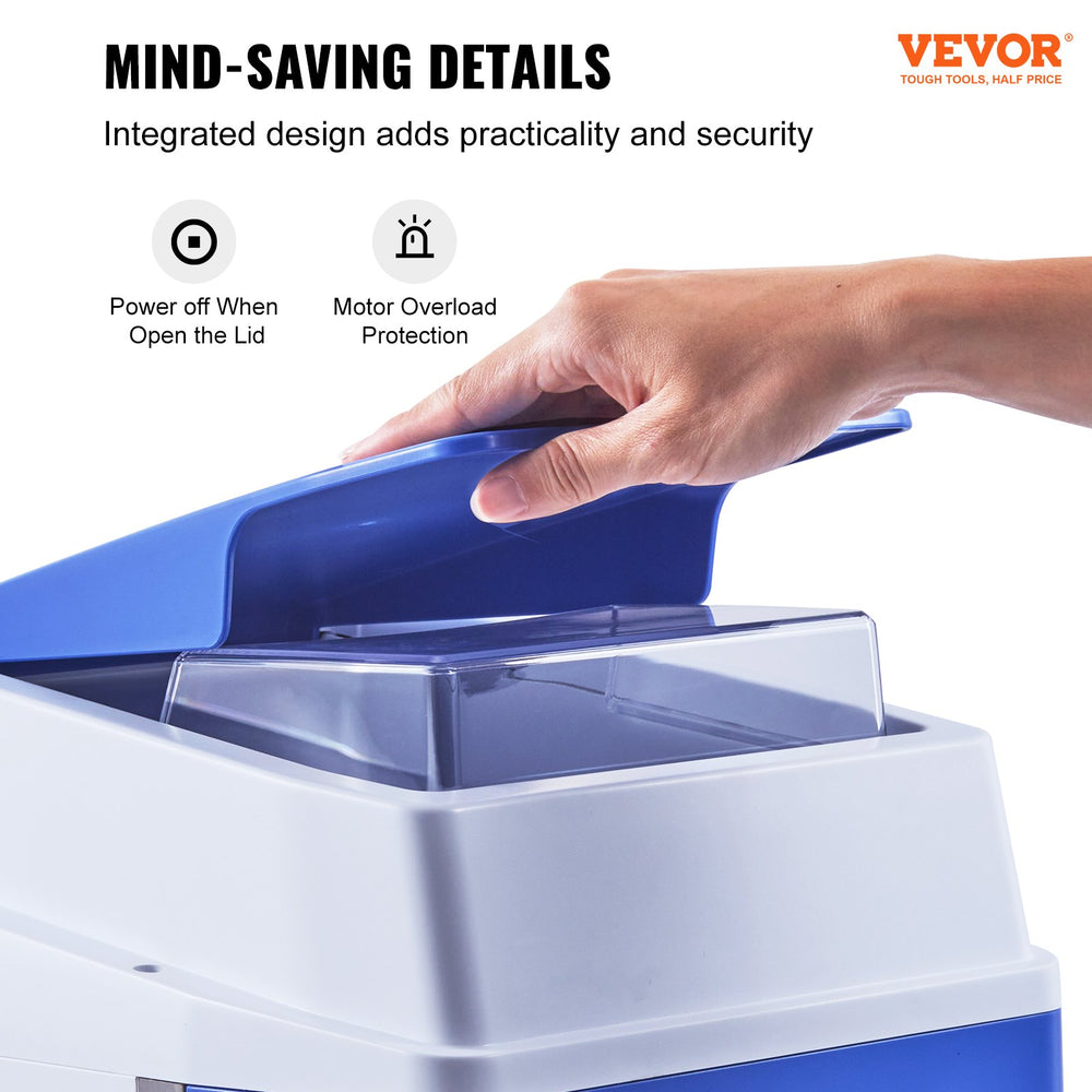 Vevor Electric Snow Cone Maker Ice Shaver Crusher 265 Lbs per Hour New